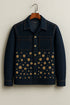 Denim Touch Golden Flower