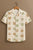 White Printed Half Sleeve Shirt