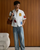 Men's Summer Casual Color Block Patchwork Short Sleeve Shirt